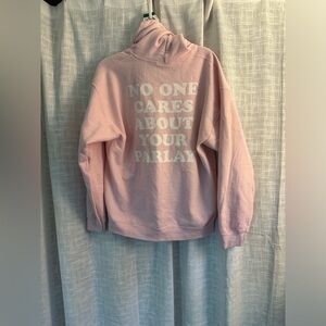 Ladies Barstool Sports Funny Parlay Pink Hoodie Size Medium